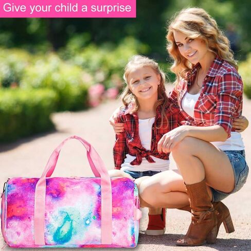 Duffle Bag for Boys, Travel Tote Bag with Shoe Compartments for Kids, Water Resistant Sleepover Dance Bag for Teens, Dinosaur Weekender Sports Gym Carry on Bag in Saudi Arabia