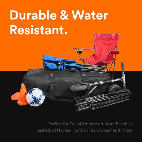 Fitdom 106L 45" Heavy Duty Extra Large Duffle Bag with Upgrade Zipper, Durable & Water Resistant. Perfect as Camping Bag Travel Storage Bag Tent Storage Bag Sports Equipment Bag For Coaches & More in Saudi Arabia