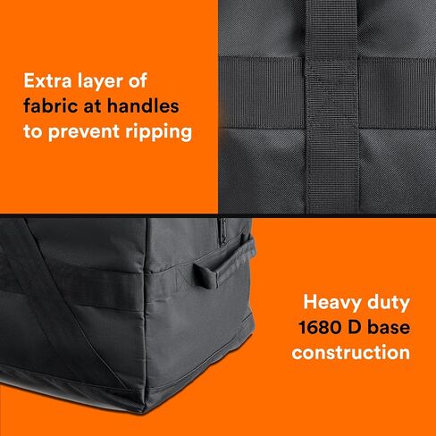 Fitdom 106L 45" Heavy Duty Extra Large Duffle Bag with Upgrade Zipper, Durable & Water Resistant. Perfect as Camping Bag Travel Storage Bag Tent Storage Bag Sports Equipment Bag For Coaches & More in Saudi Arabia