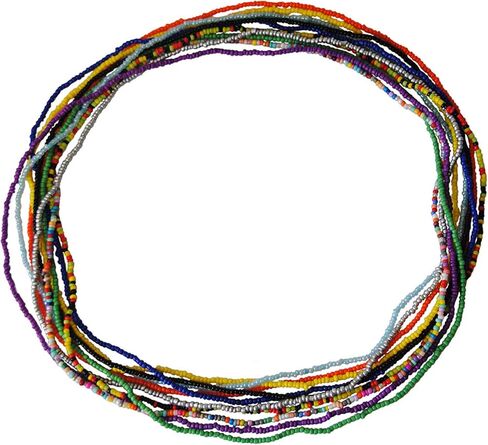 Waist Beads Body Chain for Women Colorful Stretchy African Belly Bead Body Jewelry in Saudi Arabia