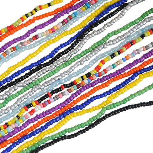 Waist Beads Body Chain for Women Colorful Stretchy African Belly Bead Body Jewelry in Saudi Arabia