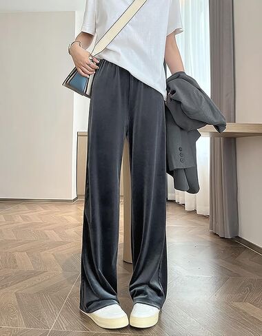 سراويل اليوجا النسائية من ARJOSA بأرجل واسعة وخصر عالٍ Palazzo Lounge Pants Joggers Sweatpants in Saudi Arabia