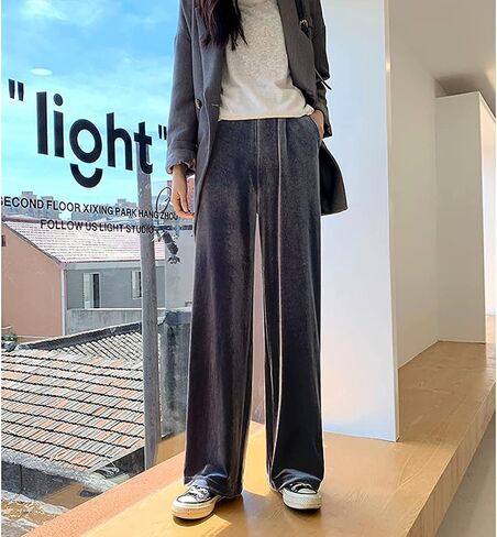 سراويل اليوجا النسائية من ARJOSA بأرجل واسعة وخصر عالٍ Palazzo Lounge Pants Joggers Sweatpants in Saudi Arabia