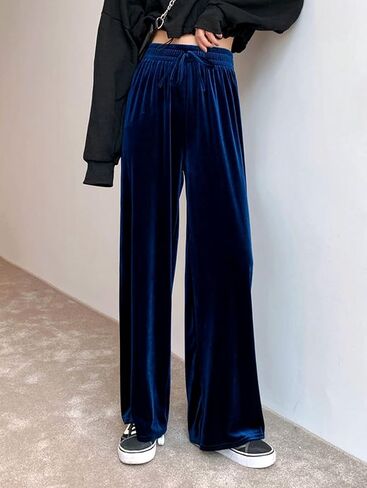 سراويل اليوجا النسائية من ARJOSA بأرجل واسعة وخصر عالٍ Palazzo Lounge Pants Joggers Sweatpants in Saudi Arabia