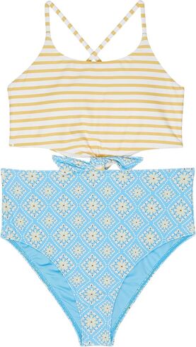 O'NEILL Girl's Melissa Tile Knot One-Piece (Little Kids/Big Kids) in Saudi Arabia