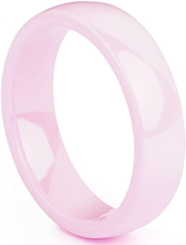 Jude Jewelers 8mm Width High Polished Classic Simple Plain Dome Style Ceramic Wedding Band Ring in Saudi Arabia
