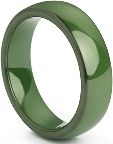 Jude Jewelers 8mm Width High Polished Classic Simple Plain Dome Style Ceramic Wedding Band Ring in Saudi Arabia