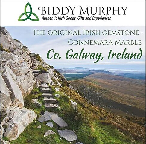 Authentic Irish Trinity Knot Earrings for Women, 925 Sterling Silver with Connemara Marble Inlay, Elegant Celtic Jewelry Imported Direct from Ireland's Finest Artisan Jewelers in Saudi Arabia