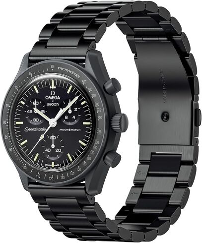 Bands for Moonswatch Watch,Metal Strap Compatible with Omega X Swatch Moonswatch Speedmaster Etc 20mm Watch,Quickly Release Swatch Omega Moonswatch Stainless Replacement Band in Saudi Arabia