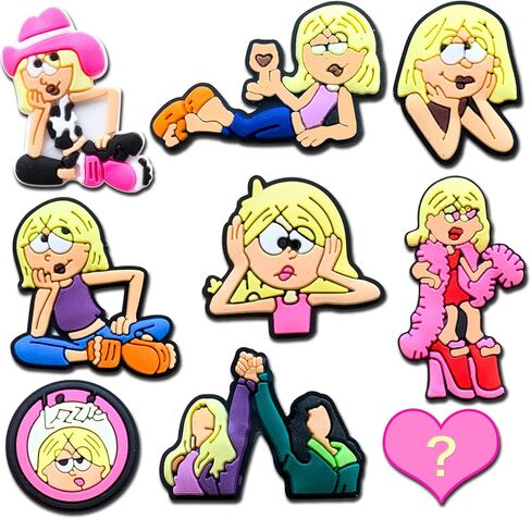 9Pcs Cute Charms for Girls Kids, Shoe Charms for Clogs Sandals Decoration in Kuwait