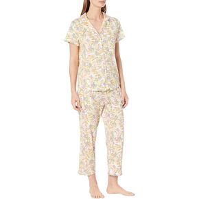 Karen Neuburger Women's Short Sleeve Girlfriend Capri Pj Set in Kuwait