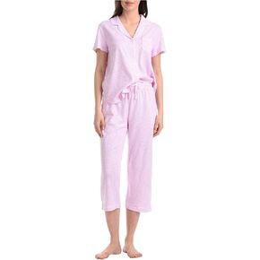 Karen Neuburger Women's Short Sleeve Girlfriend Capri Pj Set in Saudi Arabia