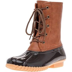 Sporto Women's Duck Boots with Lace-Up Closure Attina Waterproof Mid-Calf Winter for Comfort in Kuwait
