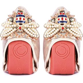 حذاء باليه نسائي مسطح من حجر الراين من Stylein، حذاء راقصة باليه قابل للطي ومريح وسهل الارتداء in Kuwait