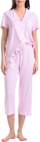 Karen Neuburger Women's Short Sleeve Girlfriend Capri Pj Set in Saudi Arabia