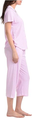 Karen Neuburger Women's Short Sleeve Girlfriend Capri Pj Set in Saudi Arabia