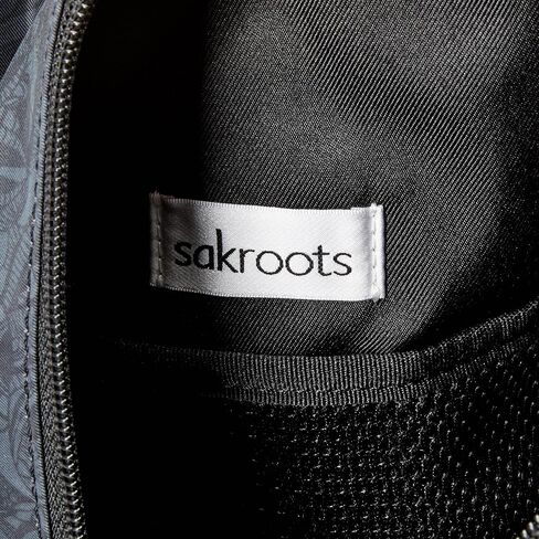 Sakroots Women's On The Go Sling Backpack in Nylon Eco Twill, Black Spirit Desert 2 in Saudi Arabia