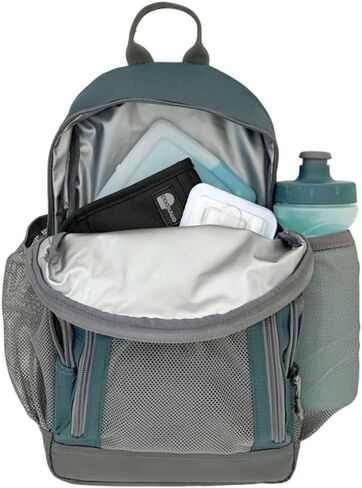 شوغر ميديكال - حقيبة ظهر معزولة للسفر لمرضى السكري - جيوب متعددة معزولة بالكامل، حقيبة ظهر مع حلقات مرنة للإمدادات الطبية لمرضى السكري والأدوية واختبار الجلوكوز والجلوكاجون (رمادي ضبابي) in Kuwait