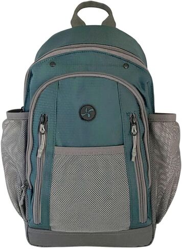 شوغر ميديكال - حقيبة ظهر معزولة للسفر لمرضى السكري - جيوب متعددة معزولة بالكامل، حقيبة ظهر مع حلقات مرنة للإمدادات الطبية لمرضى السكري والأدوية واختبار الجلوكوز والجلوكاجون (رمادي ضبابي) in Kuwait