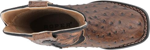 ROPER Infant Boys Cowbaby Daniel Embroidery Round Toe Casual Boots Mid Calf - Black, Brown in Kuwait