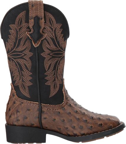 ROPER Infant Boys Cowbaby Daniel Embroidery Round Toe Casual Boots Mid Calf - Black, Brown in Kuwait