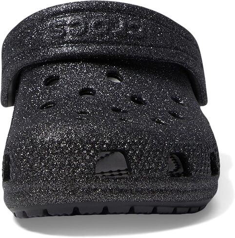 Crocs Classic Glitter Clog (Toddler) Black Glitter 5 Toddler M in Saudi Arabia