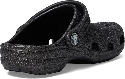 Crocs Classic Glitter Clog (Toddler) Black Glitter 5 Toddler M in Saudi Arabia