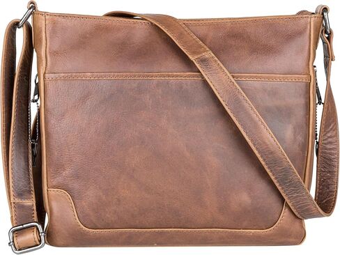 Lady Conceal Locking Concealed Carry Lydia Leather Crossbody with Universal Holster for Medium to Large Frame Handgun in Saudi Arabia