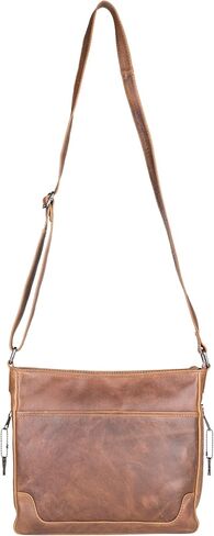 Lady Conceal Locking Concealed Carry Lydia Leather Crossbody with Universal Holster for Medium to Large Frame Handgun in Saudi Arabia
