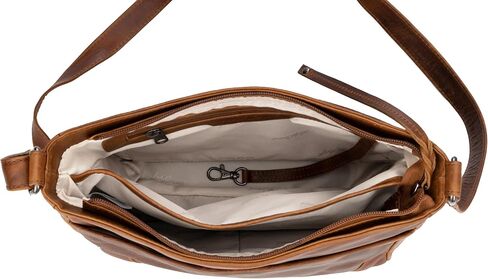 Lady Conceal Locking Concealed Carry Lydia Leather Crossbody with Universal Holster for Medium to Large Frame Handgun in Saudi Arabia