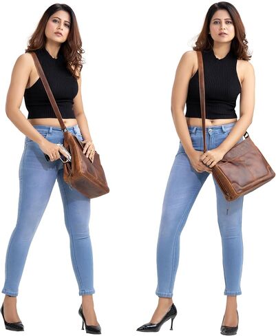 Lady Conceal Locking Concealed Carry Lydia Leather Crossbody with Universal Holster for Medium to Large Frame Handgun in Saudi Arabia