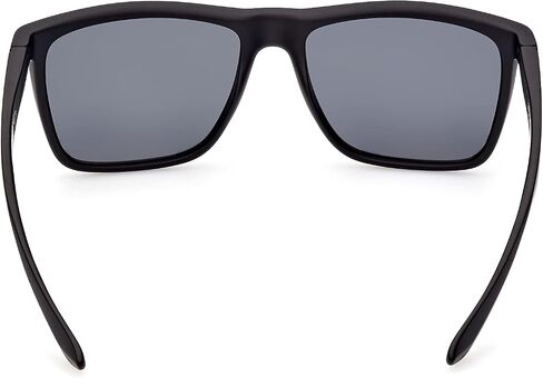 BMW Men's Injected Sun Glasses Polarized Rectangular Sunglasses, Matte Black, 57 in Saudi Arabia