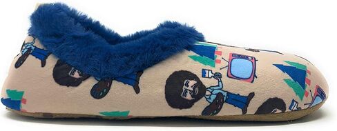 JYinstyle Women's Fuzzy Plush Non-Slip Slippers, Warm Comfy Cozy House Slippers, Fleece Lined Indoor Shoes in Saudi Arabia