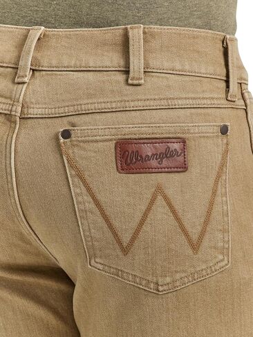 Wrangler Men's Retro Slim Fit Straight Leg Jean, Saddle in Saudi Arabia