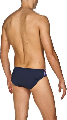 ARENA Men's USA Red, White and Blue 3-inch Brief Athletic Training Swimsuit in Saudi Arabia