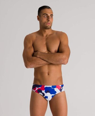 ARENA Men's USA Red, White and Blue 3-inch Brief Athletic Training Swimsuit in Saudi Arabia