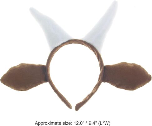 3 قطع من شريط راس على شكل اذني ماعز للهالوين، ربطة عنق على شكل ذيل من القطيفة، اقراط شعر على شكل قرون خروف رام ظبي، ربطة شعر على شكل حيوانات، عصابات شعر للنساء، ازياء تنكرية للكريسماس واعياد الميلاد in Kuwait