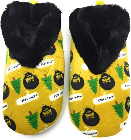 JYinstyle Women's Fuzzy Plush Non-Slip Slippers, Warm Comfy Cozy House Slippers, Fleece Lined Indoor Shoes in Saudi Arabia