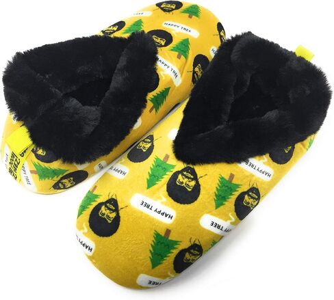 JYinstyle Women's Fuzzy Plush Non-Slip Slippers, Warm Comfy Cozy House Slippers, Fleece Lined Indoor Shoes in Saudi Arabia