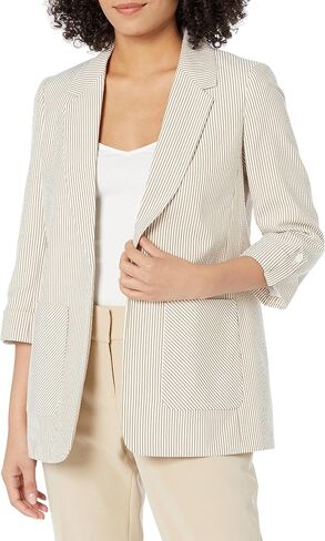 Kasper Women's Notch Collar Jacket W/Roll Tab Sleeve in Saudi Arabia