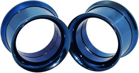 HISHION 12 قطعة أنفاق من الفولاذ المقاوم للصدأ لمقاييس الأذنين 6 جرام-20 مللي متر برغي مناسب مزدوج متوهج مجموعة المتوسع للنساء والرجال مجوهرات ثقب الجسم in Kuwait