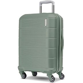 American Tourister Stratum 2.0 Hardside Expandable Luggage with Spinners, Jade Green, 20-Inch Carry-On