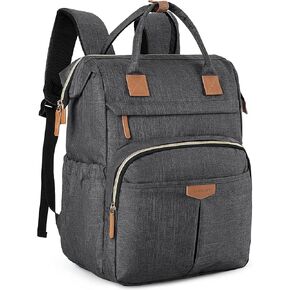 حقيبة ظهر BAGSMART للنساء، حقيبة ظهر للكمبيوتر المحمول تناسب جهاز كمبيوتر مقاس 15.6 بوصة، وحقيبة ظهر للمدرس، وحقائب كتب مع فتحة منفذ شحن للأعمال الجامعية، باللون الأسود in Kuwait