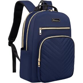 Laptop Backpack for Women, Laptop Bag Travel Backpacks for Work Travel 15.6 Inch with USB Charing Port Luggage Strap Black