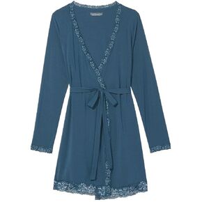 Victoria's Secret Modal Lace Trim Robe, Women's Sleepwear (XS-XXL)