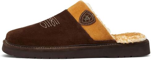 ARIAT Men’s 2842 Silversmith Outdoor Indoor Western Suede Foam Cushioned Square Toe Slipper in Saudi Arabia