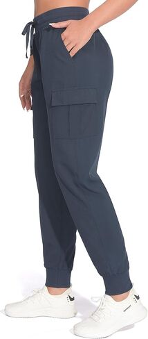 Women's Cargo Joggers Lightweight Hiking Pants Athletic Outdoor Travel Pants Workout Running Pants in Saudi Arabia