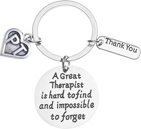Physical Therapy Keychain - Physical Therapy Jewelry - Perfect Gifts for Physical Therapists, A Great Therapist is Hard to Find but Impossible to Forget in Saudi Arabia