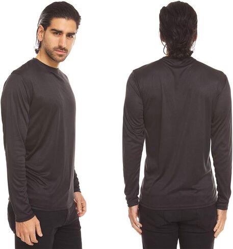 تي شيرتات Dri-Fit بأكمام طويلة للرجال - 4 قطع - تي شيرتات ماصة للرطوبة وسريعة الجفاف in Kuwait