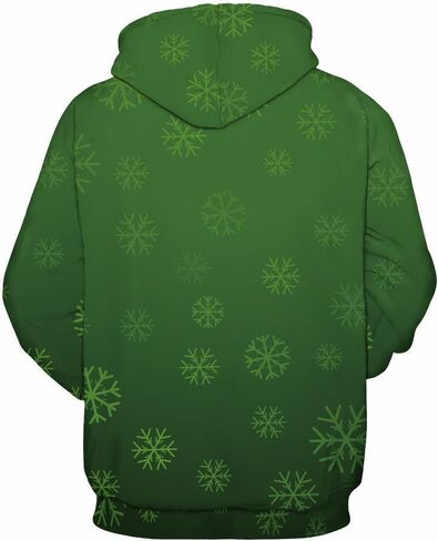 Roevite Unisex 3D Printed Christmas Sweatshirts Crew Neck Long Sleeve Loose Top Xmas Pullover in Kuwait
